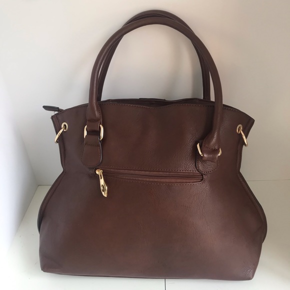 Shoulder Handbag with Gold-tone Hardware - Picture 7 of 12